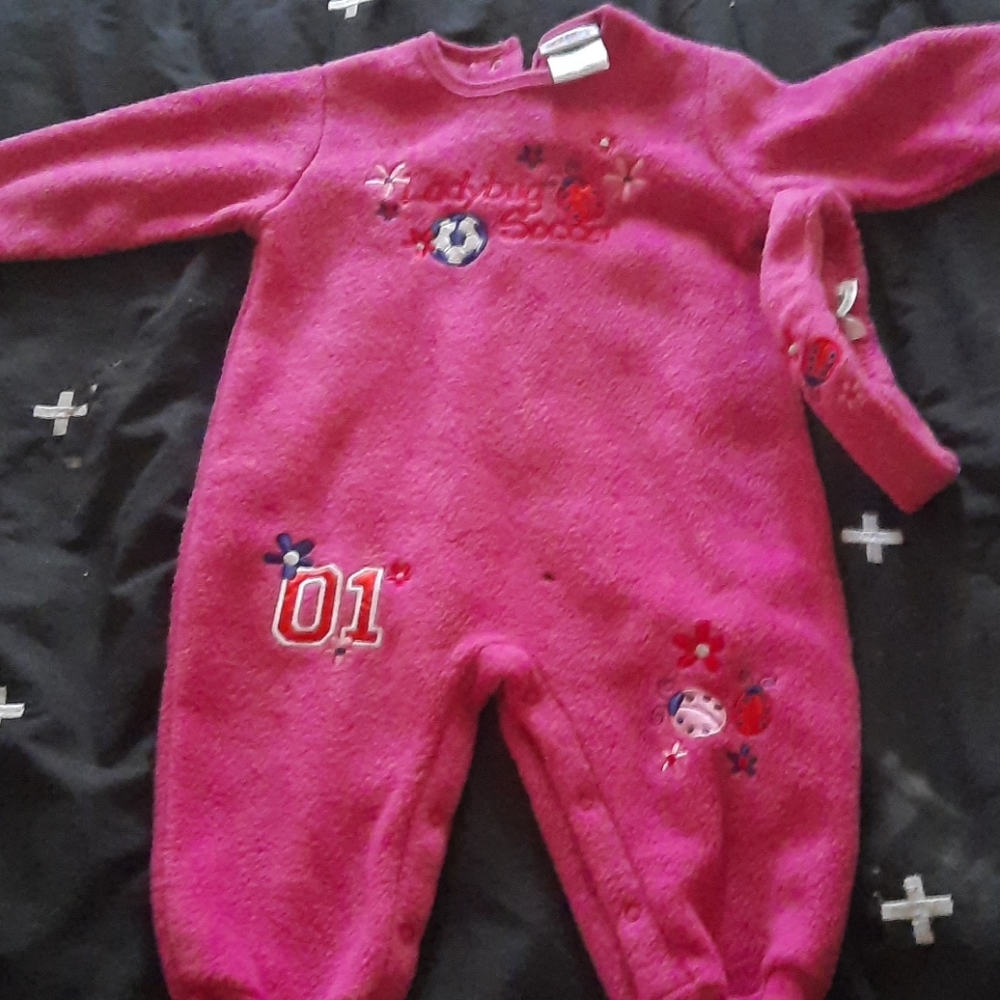 Warm.one piece with head band